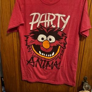 Disney Red 'Party Animal' Short Sleeve Tee